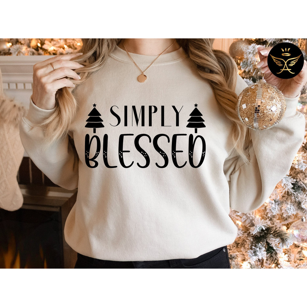 Simply Blessed Sweatshirt, Inspirational Sweatshirt, Mom Sweatshirt, Graphic Sweatshirt, Christian Sweatshirt, Christian Sweat.jpg