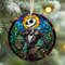 Jack Skellington Stained Glass Ornament, Nightmare Before Christmas Ceramic Ornament, Disney Christmas Keepsake Gift For Kid.jpg
