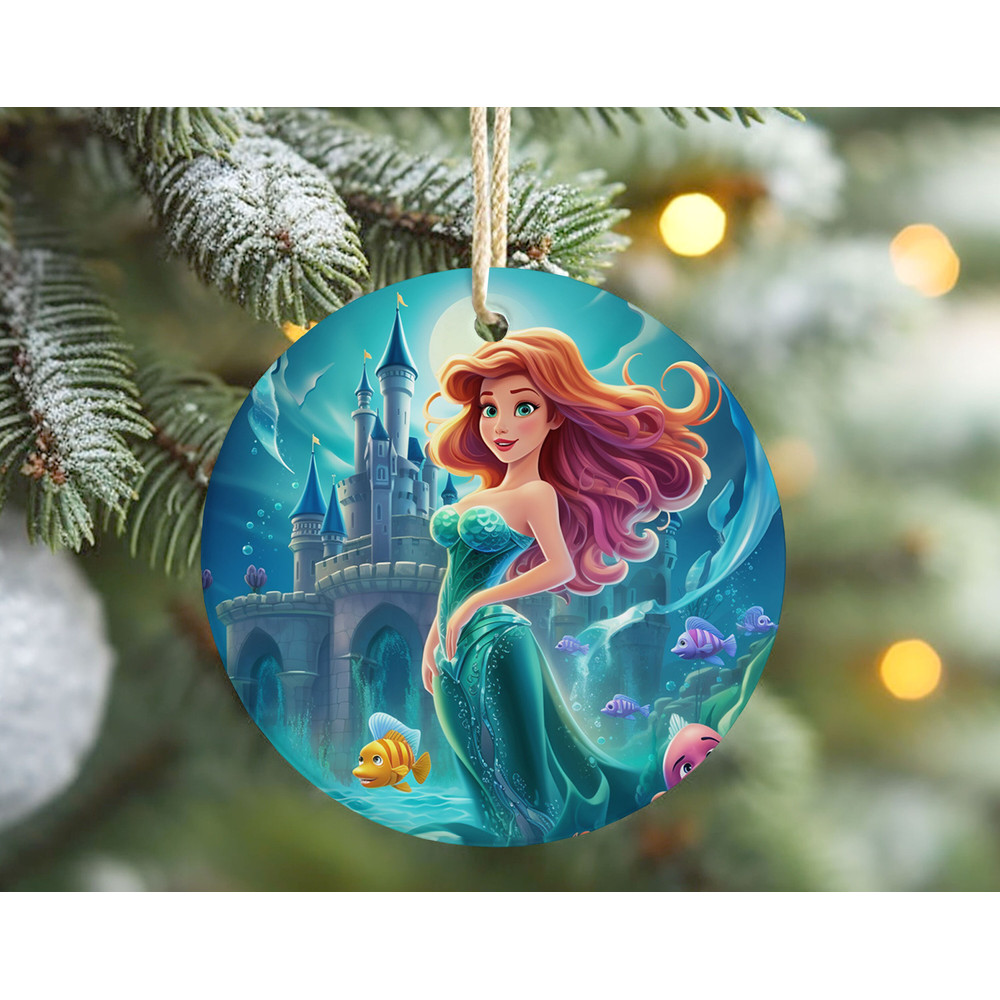 Little Mermaid Ornament, Disney Princess Christmas Ornaments, Ariel Princess Christmas Keepsake, Baby Girl Ornament, Christmas Tree Decor 4.jpg
