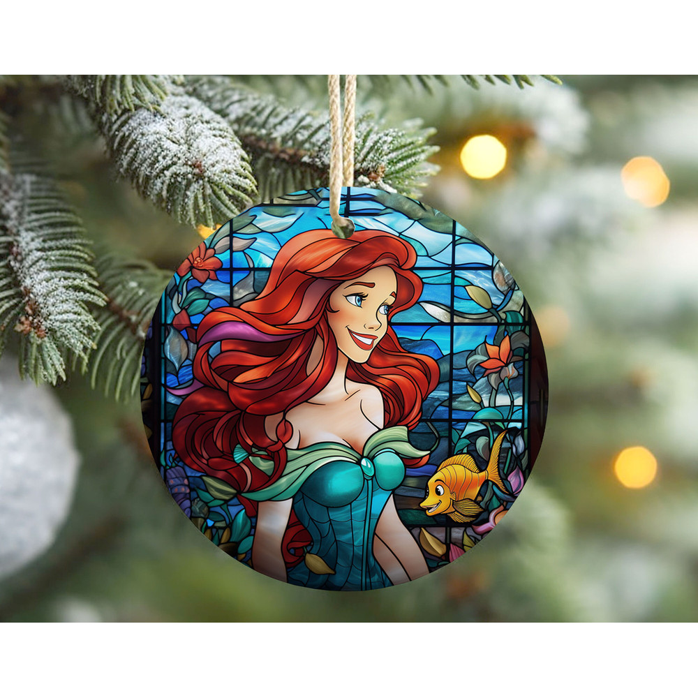 Little Mermaid Ornament, Disney Princess Christmas Ornaments, Ariel Princess Christmas Keepsake, Baby Girl Ornament, Christmas Tree Decor 7.jpg