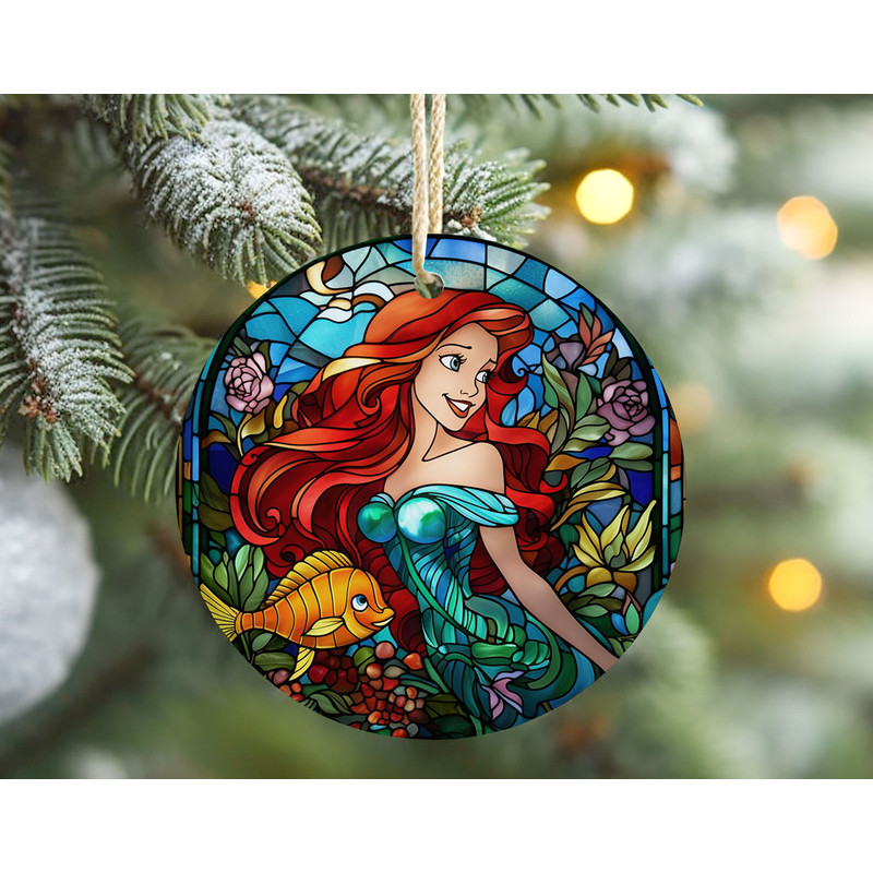 Little Mermaid Ornament, Disney Princess Christmas Ornaments, Ariel Princess Christmas Keepsake, Baby Girl Ornament, Christmas Tree Decor.jpg
