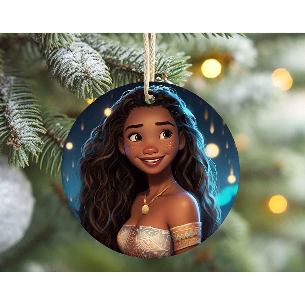 Moana Christmas Ornament, Disney Princess Ornament, Disneyland Christmas Ornaments, Disney Christmas Gift.jpg