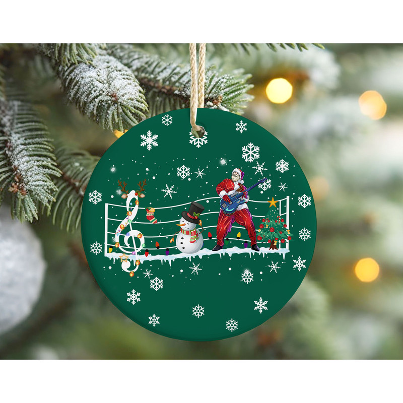 Music Teacher Christmas Ornament, Holiday Music Lover Gift for Teacher, Snowman Christmas Tree Decor, Music Teacher Gift.jpg