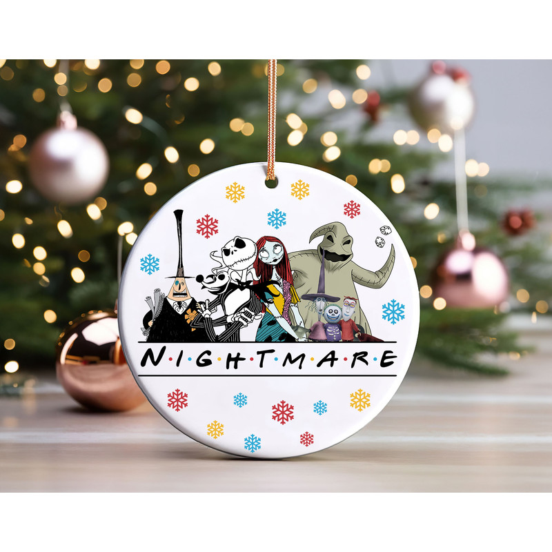 Nightmare Before Christmas Friends Inspired Ornament, Jack and Sally Couple Ornaments, Oogie Boogie Christmas Tree Decor.jpg