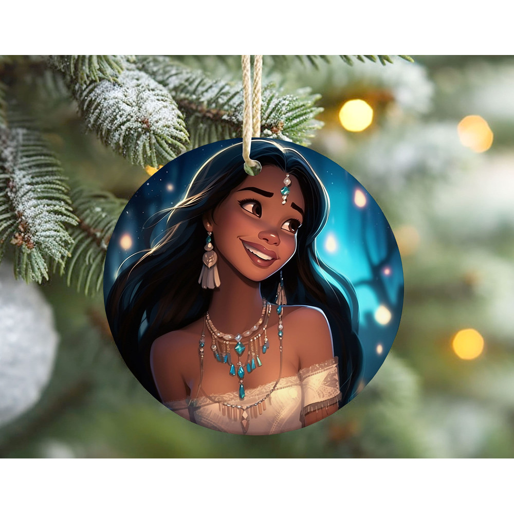Pocahontas Princess Ornament, Disney Christmas Ornaments, 2023 Christmas Tree Decoration, Christmas Gift Idea.jpg