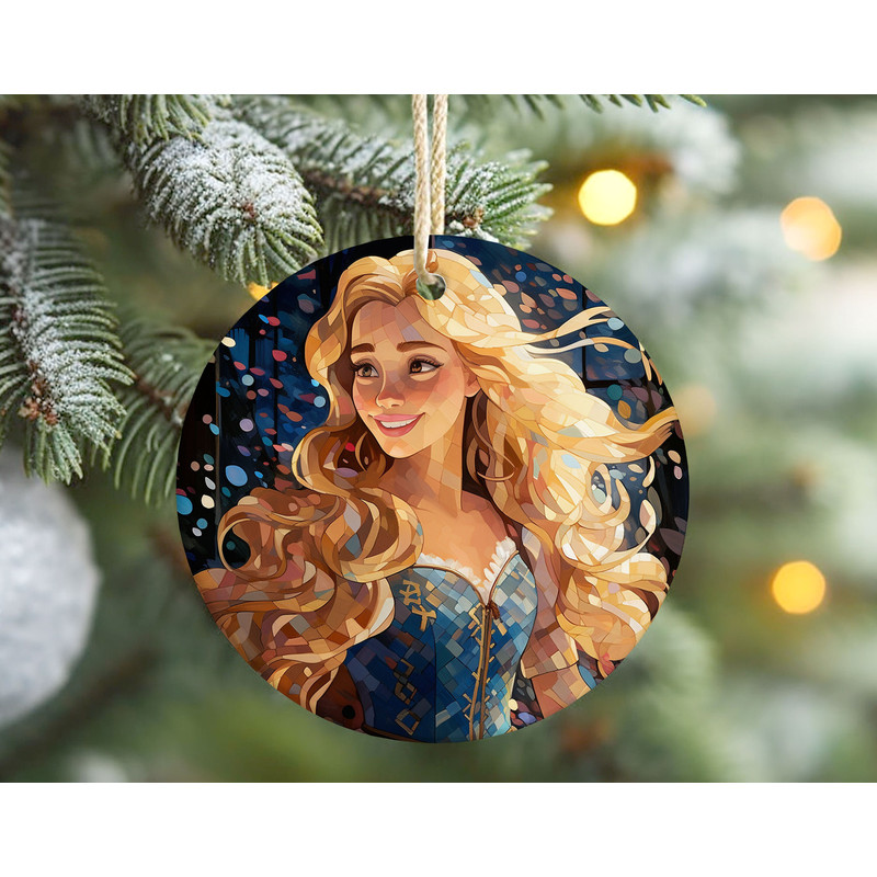 Princess Aurora Ornament, Disney Princess Christmas Ornaments, Sleeping Beauty Christmas Gift, Baby Girl Ceramic Ornament.jpg
