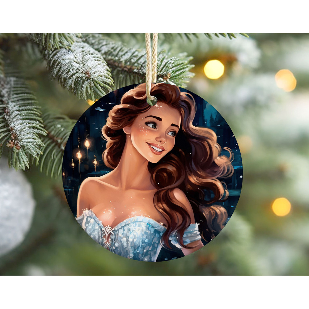 Princess Giselle Ornament Disney Enchaneted Ornaments, Disney Princess Christmas Ornaments, Christmas Princess Gift for Kids.jpg