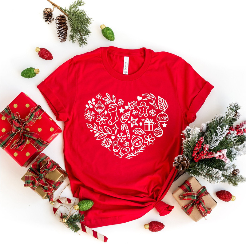 Christmas Heart Shirt, Christmas Shirt, Women Christmas Shirt, Gift for Christmas, Christmas Gifts, Gift for Her, Christmas Vacation.jpg