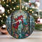 Vintage Little Mermaid Ornament, Stained Glass Ariel Christmas Ornament, Disney Princess Xmas Gift Idea.jpg