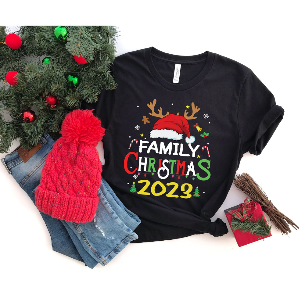 Family Christmas 2023 Shirt, Christmas Shirt, Matching Christmas Santa Shirts, Christmas gift, Christmas Party shirt, Christmas family shirt 1.jpg