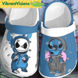 baby jack skellington and stitch clog shoes