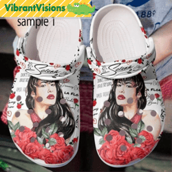 funny selena quintanilla como la flor clogs shoes