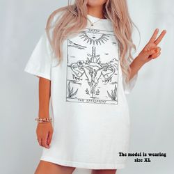 tarot shirt tarot card shirt mystical shirt celestial shirt witchy shirt tarot clothing astrology shirt feminist s