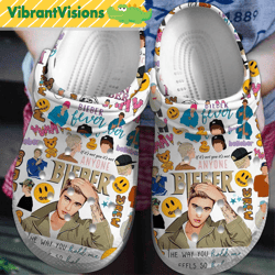 justin bieber concert clogs shoes
