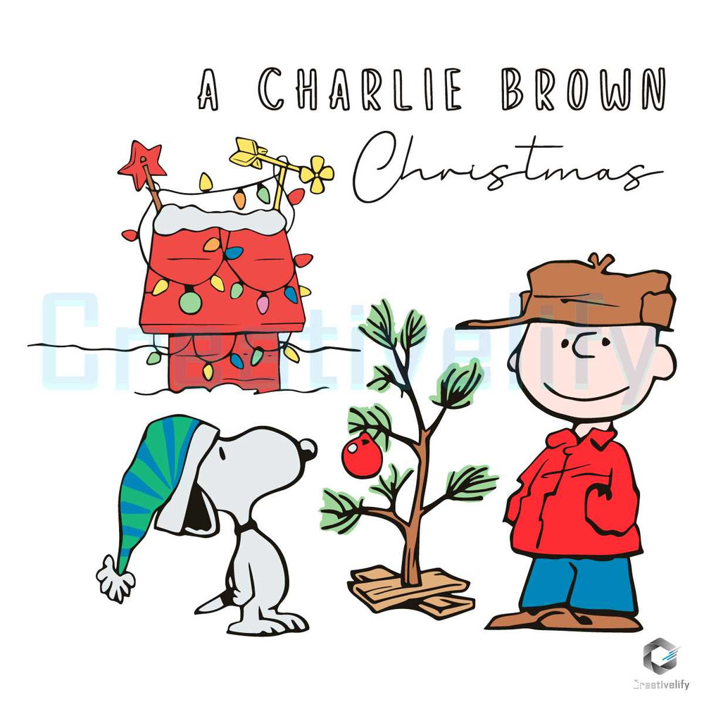A Charlie Brown Christmas SVG Snoopy Vintage Cutting File.jpg