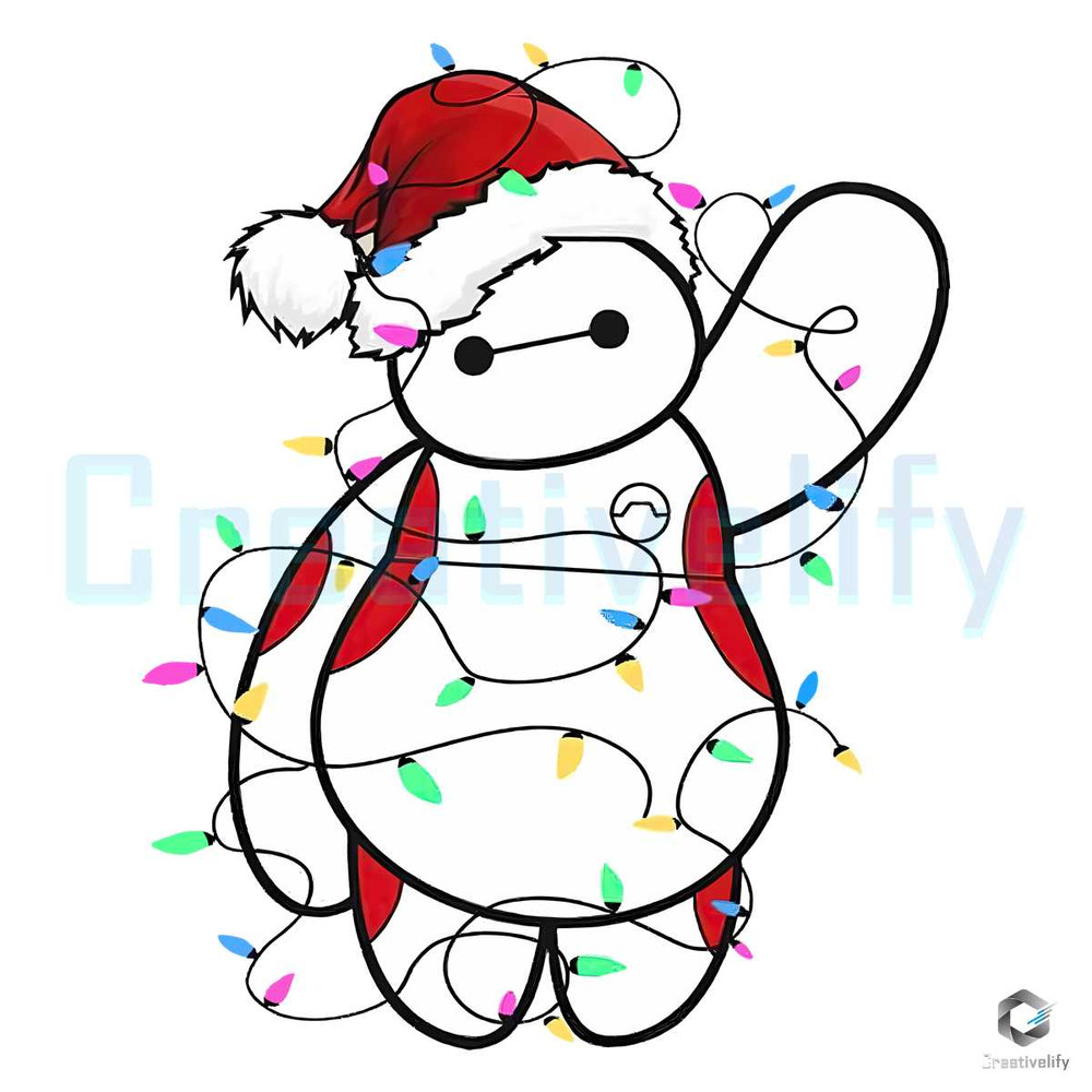 Big Hero 6 Christmas Lights PNG Cute Santa Baymax File.jpg