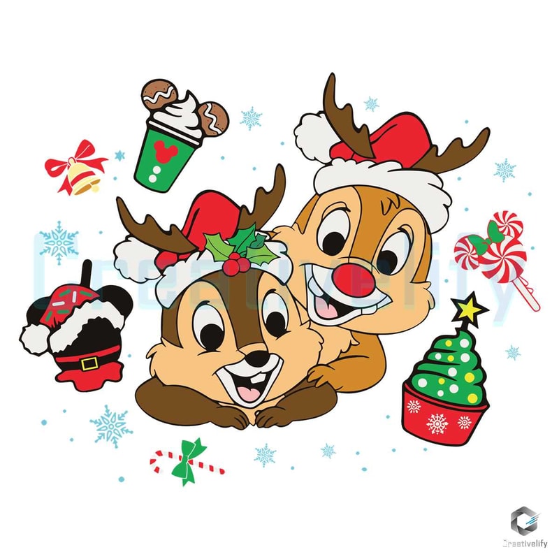 Chip And Dale Christmas SVG Santa Disney Vacation Design.jpg