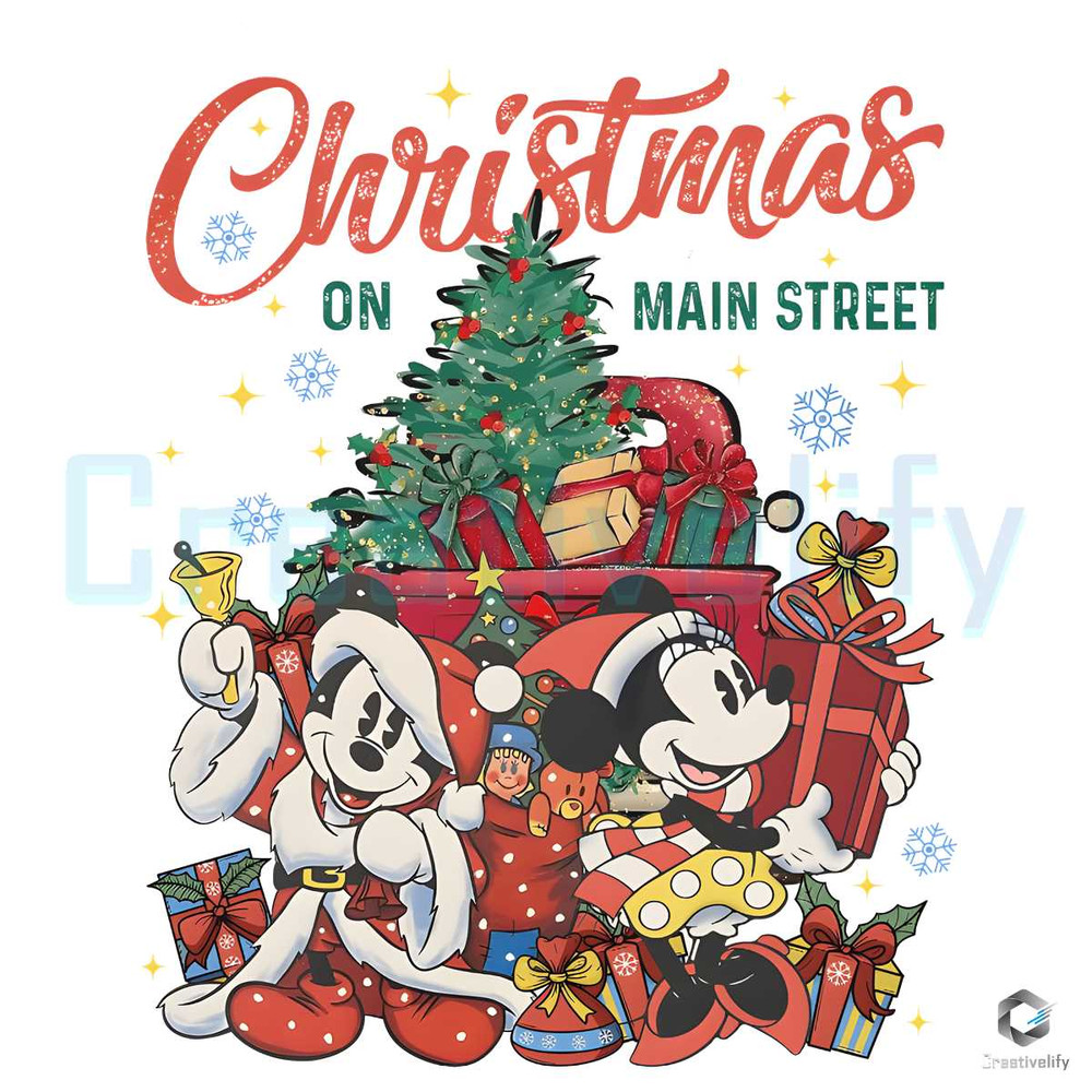 Christmas On Main Street PNG Santa Mickey File Download.jpg