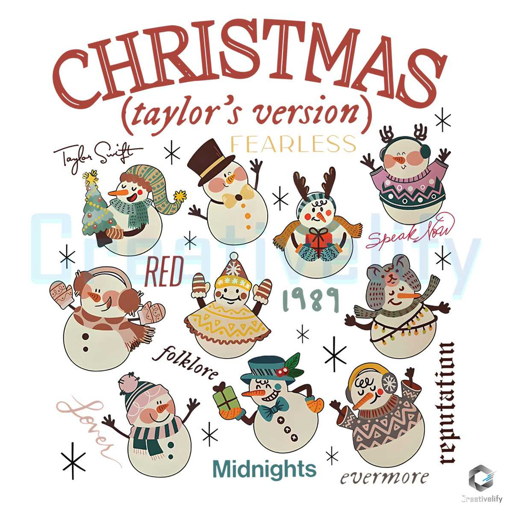 Christmas Snowman Vintage PNG Taylor Version File.jpg