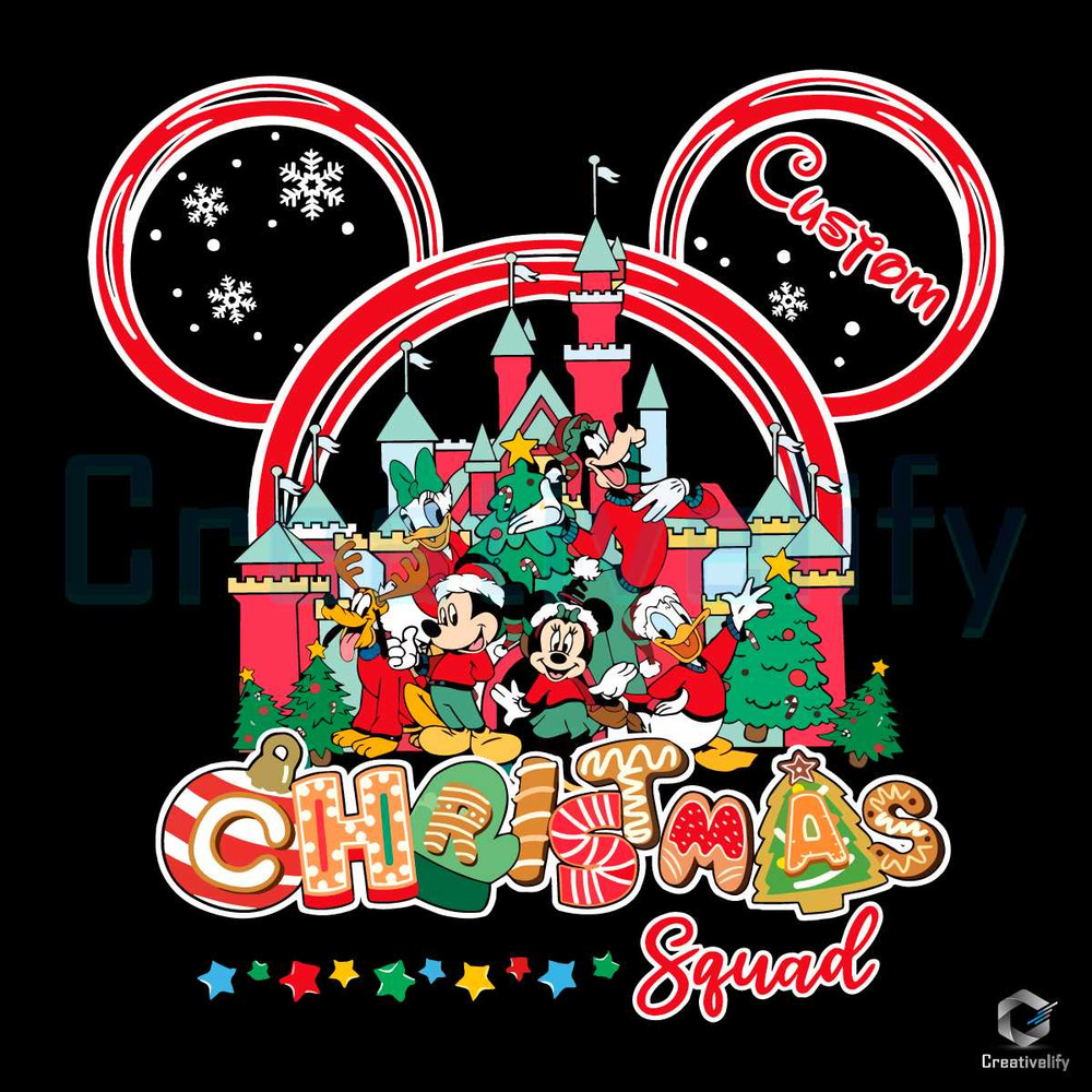 Custom Name Christmas Squad SVG Disney Xmas Graphic File.jpg