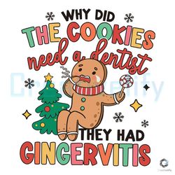 dental christmas gingerbread svg merry xmas file