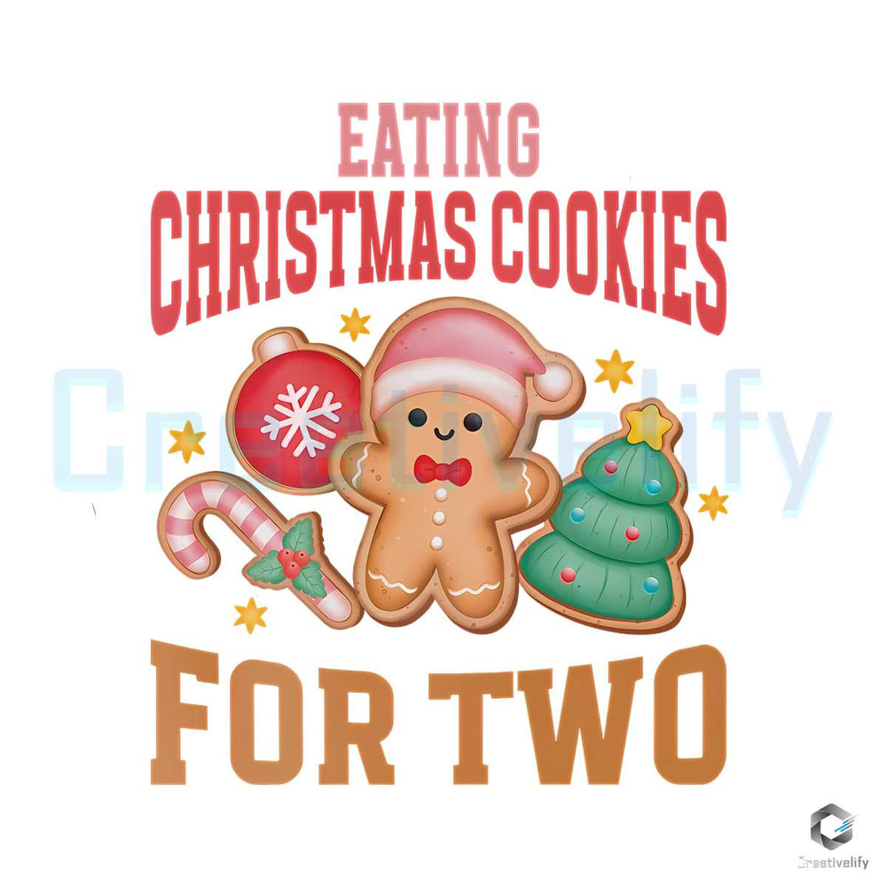 Eating Christmas Cookies PNG Two New Mom Baby File.jpg