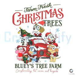 farm fresh christmas tree png bluey tree farm file design