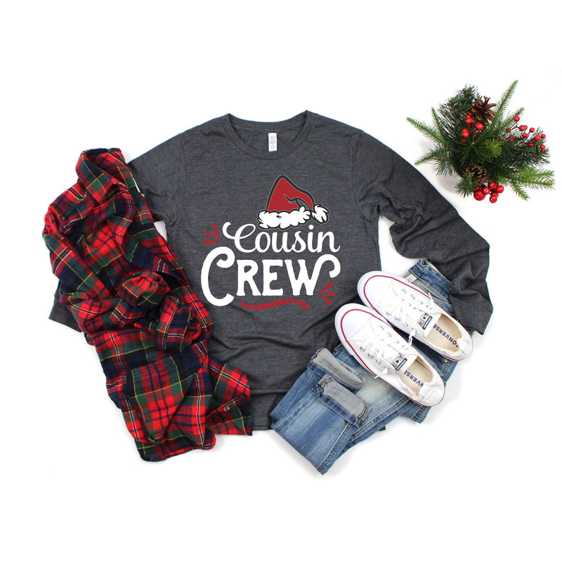 Cousin Crew Christmas Shirt, Cousin Crew Christmas Hat Shirt, Christmas Shirt, Family Reunion Shirt, Merry Christmas Shirt, Christmas Gift.jpg