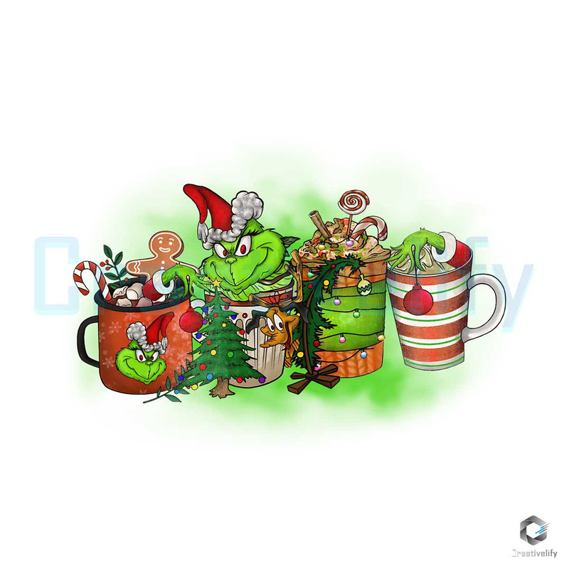 Grinchmas Coffee Latte Vintage PNG Merry Xmas File.jpg