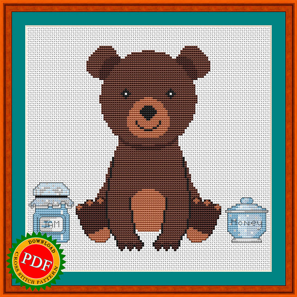 Bear Cross Stitch Pattern