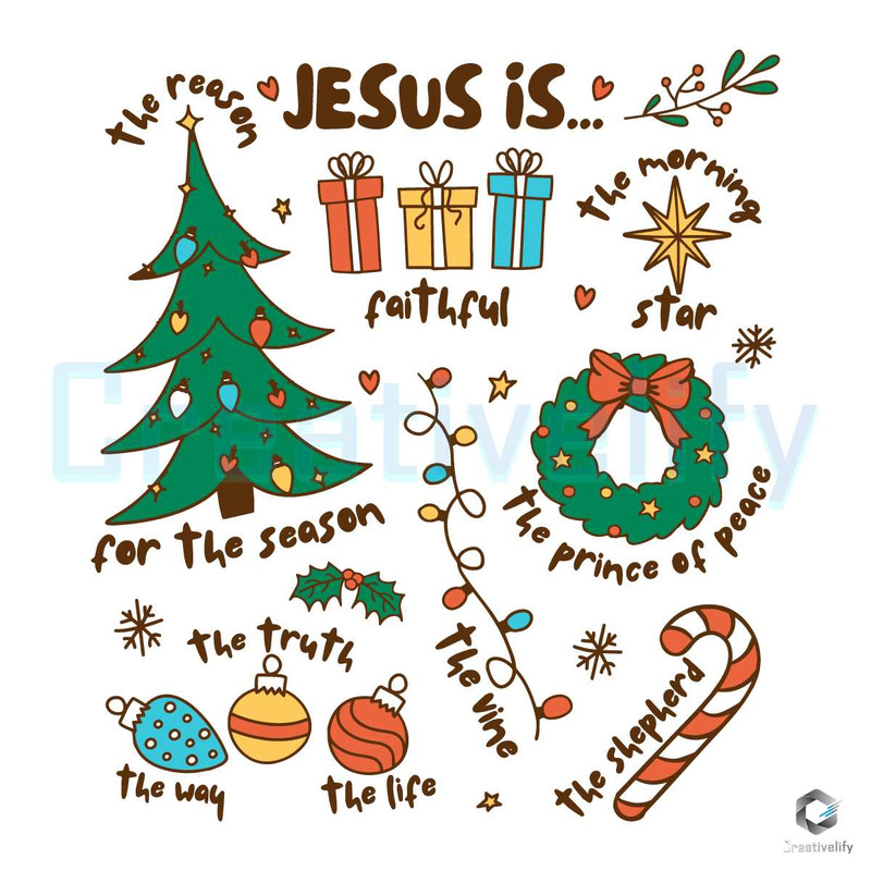 Jesus Is The Reason For The Season SVG Religious Xmas File.jpg