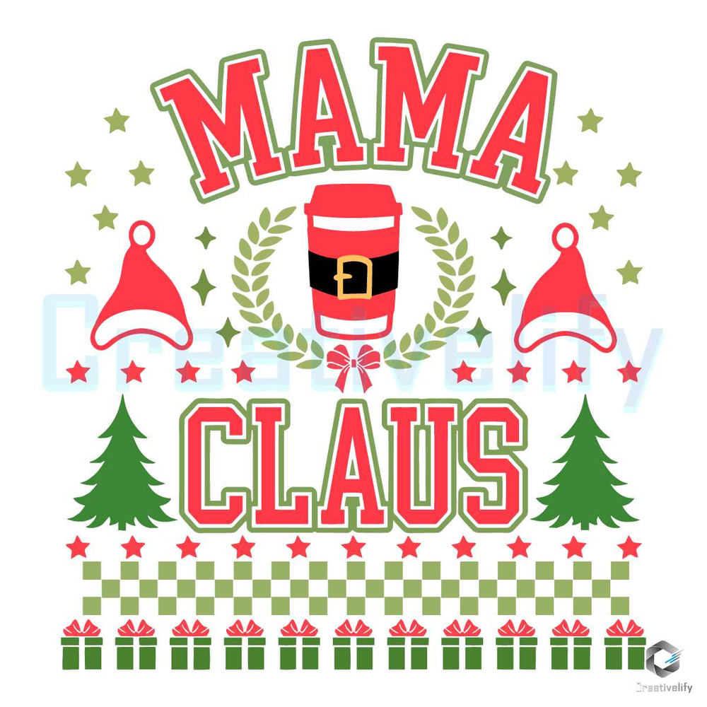 Mama Claus Christmas SVG Groovy Xmas File For Cricut.jpg