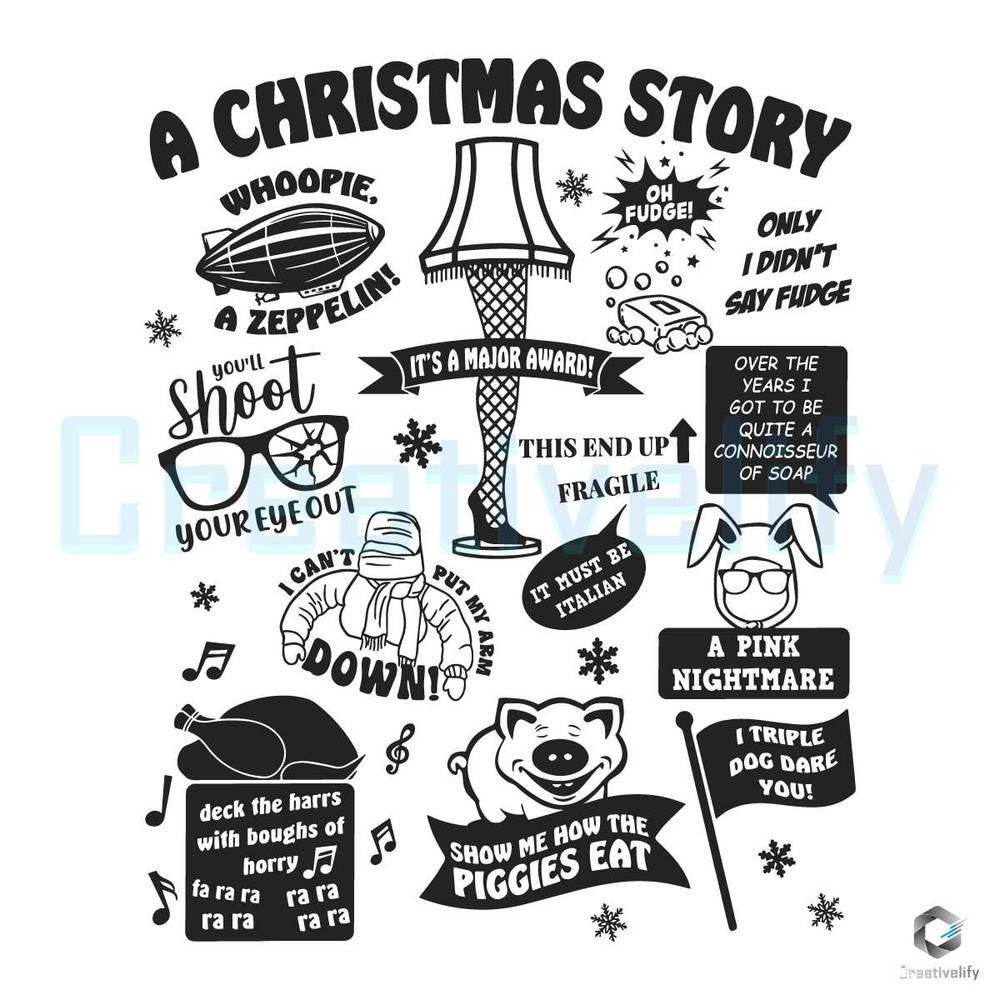 Merry Christmas Story SVG Ralphie Xmas File Cutting.jpg