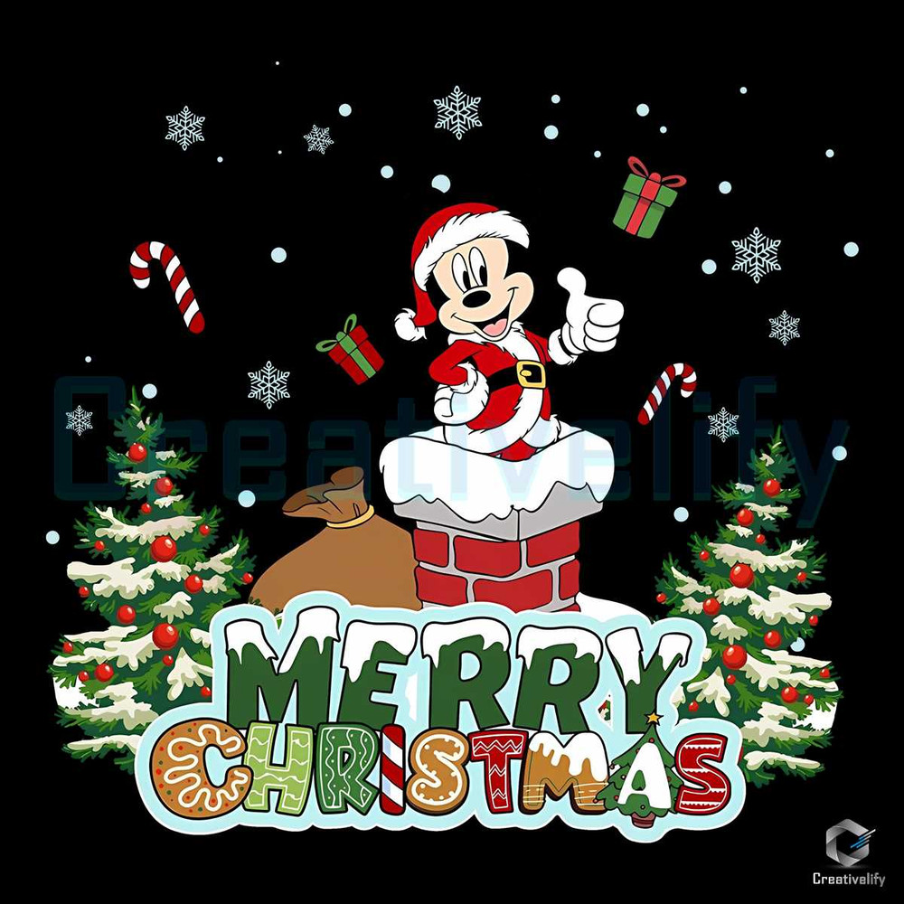 Merry Mickey Christmas PNG Disneyland File Sublimation.jpg