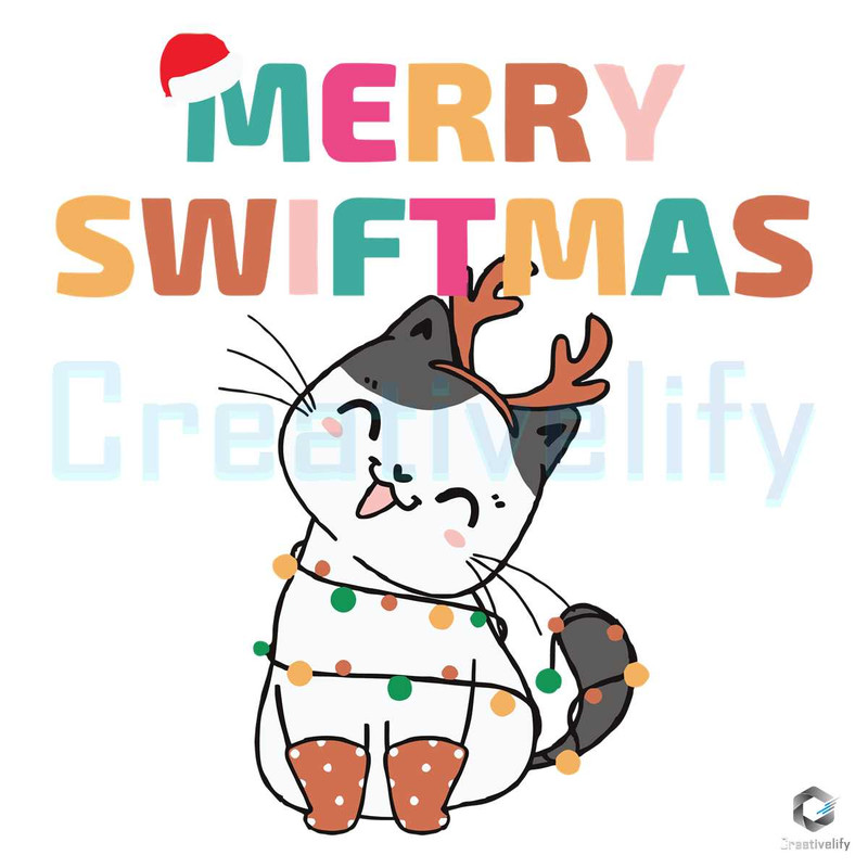 Merry Swiftmas Cat SVG Christmas Lights File Cutting.jpg