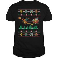 Christmas Santa Charizard Sleigh Pokemon &8211 T-Shirt
