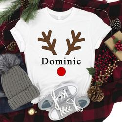 personalized christmas shirt, custom christmas shirt, reindeer shirt, christmas shirt, merry christmas shirt, christmas