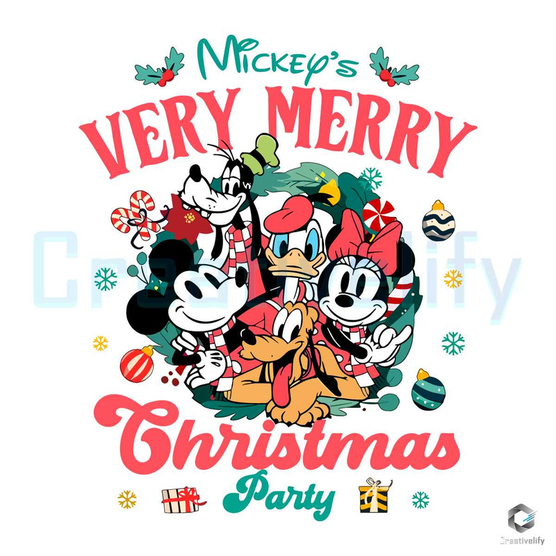 Mickey Christmas Party 2023 SVG Disney Santa Cutting File.jpg