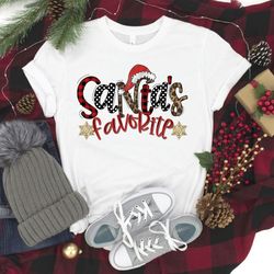 santas favorite shirt, cute santa shirt, christmas family, christmas shirt, funny christmas shirt, merry christmas shirt