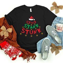 stink stank stunk shirt, funny christmas shirt, christmas shirt, christmas family shirt, merry christmas shirt, christma