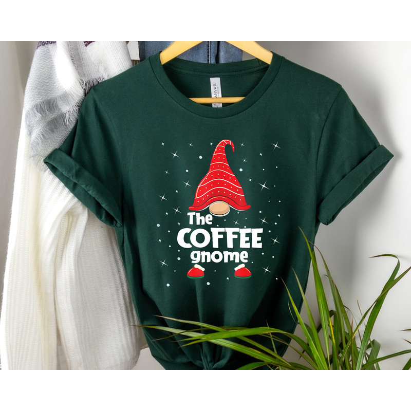 The Coffee Gnome Shirt, Christmas Gnomes Shirt, Gnome Shirt, Cute Gnome Shirt, Coffee Lover Shirt, Merry Christmas Shirt, Christmas Gift.jpg