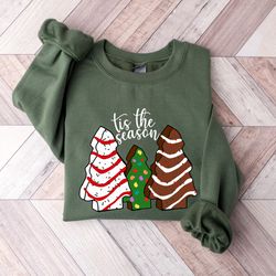 tis the season, tis the season sweatshirt, christmas sweatshirt, christmas shirt, christmas cake sweatshirt, christmas s