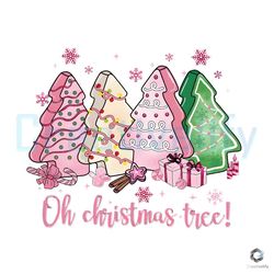 pink oh christmas tree cake png merry xmas file design