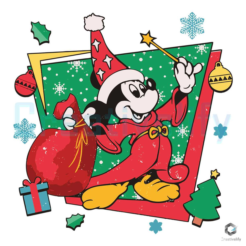 Retro 90s Mickey Witch Christmas SVG Sorcerers Apprentice File.jpg