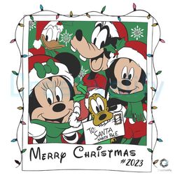 Retro Santa Mickey And Friends SVG Christmas Party Cricut File
