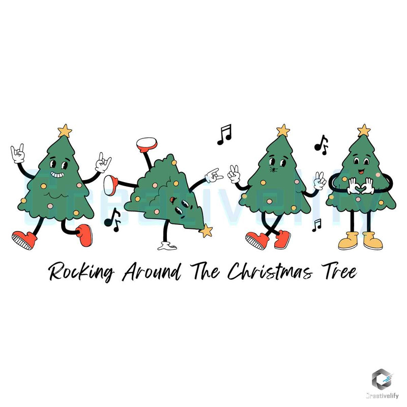 Rocking Around Christmas Tree SVG Merry Xmas File.jpg