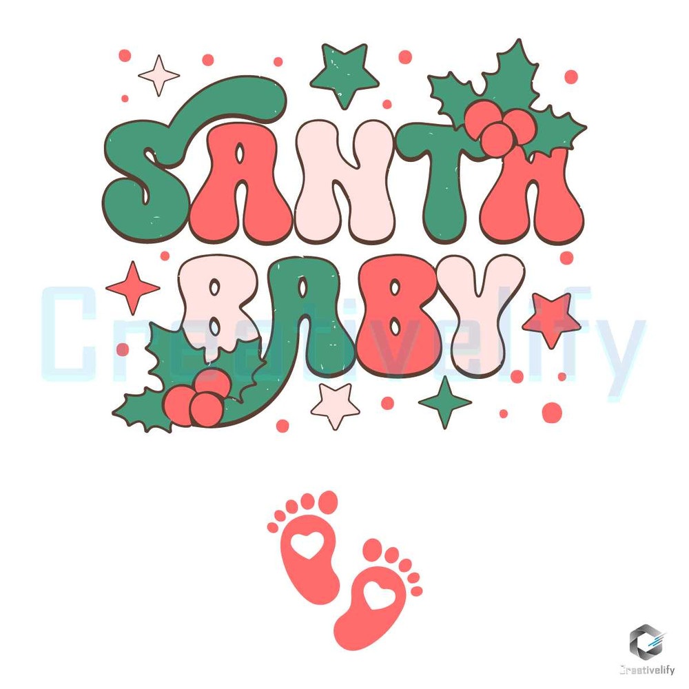 Santa Baby Christmas SVG Pregnancy Announcement File.jpg