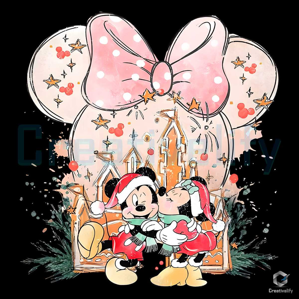Santa Christmas Castle PNG Xmas Mickey Minnie File.jpg