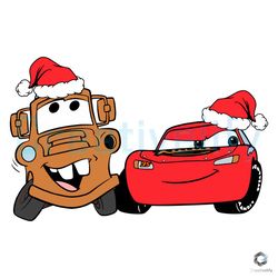 santa disney cars xmas svg tow mater mcqueen file digital