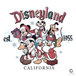 santa disneyland california est 1955 svg christmas file